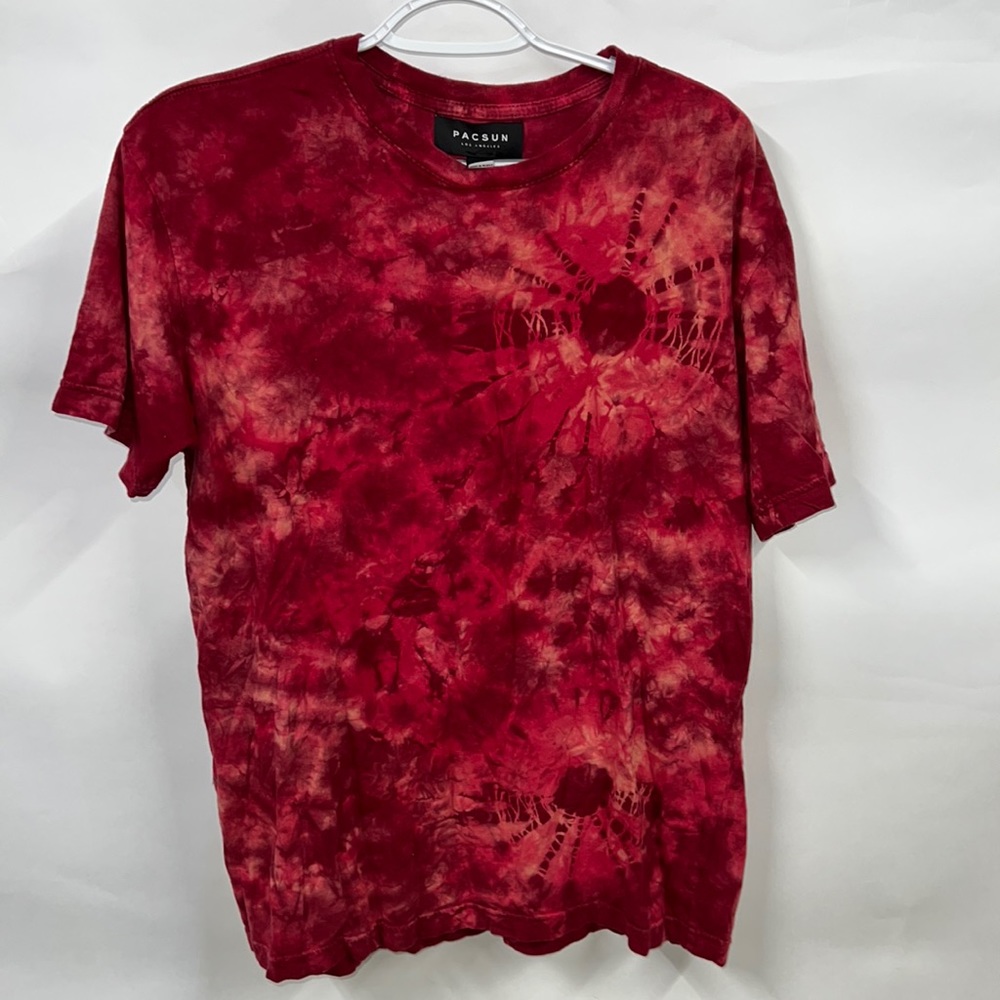 PACSUN Red Tie-Dye Shirt SZ SMALL